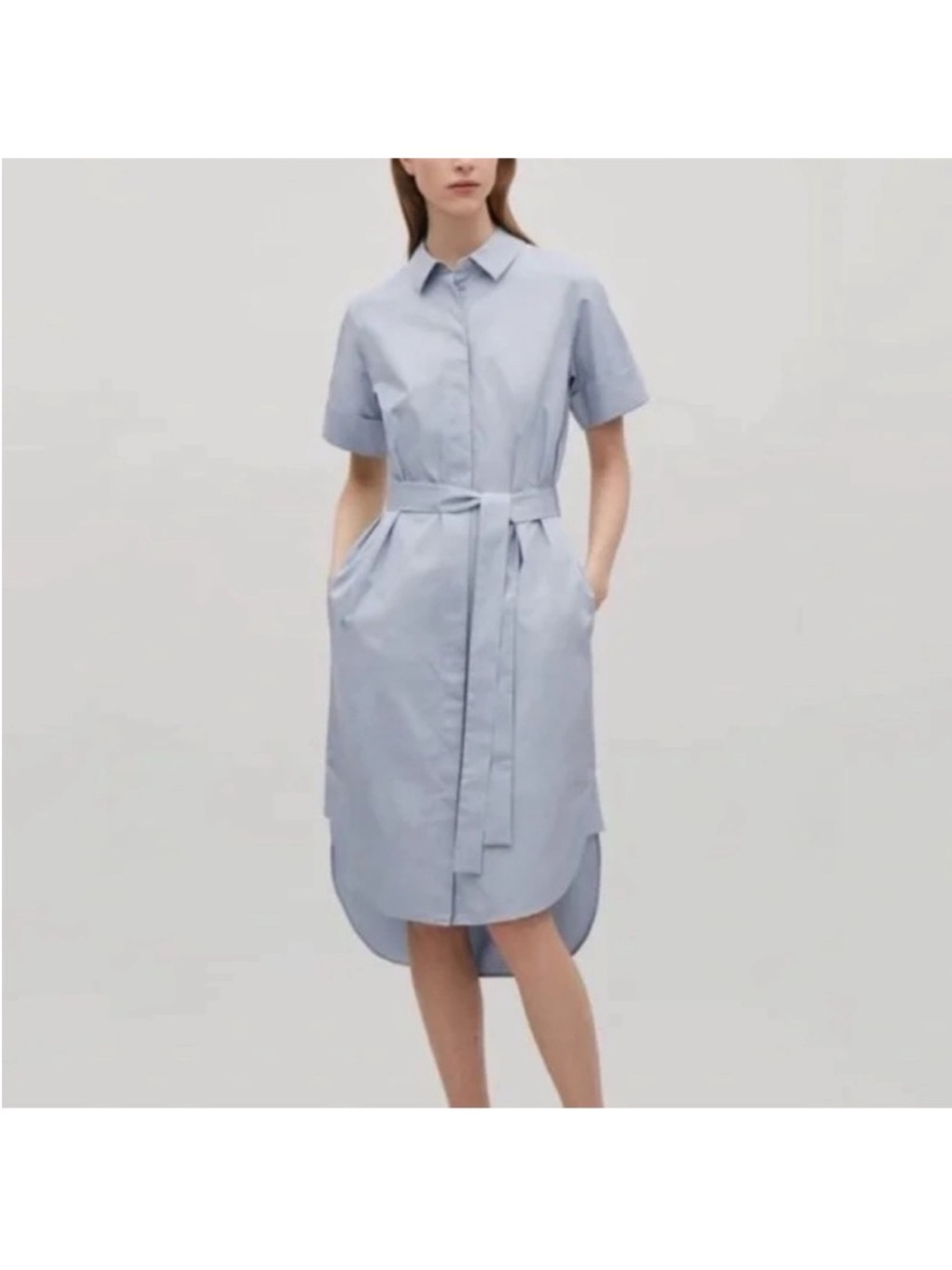 COS COLLARED MIDI SHIRT DRESS 100% Cotton
Shell EU38, US M